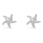 Misu 925 Sterling Silver Starfish Stud Earrings